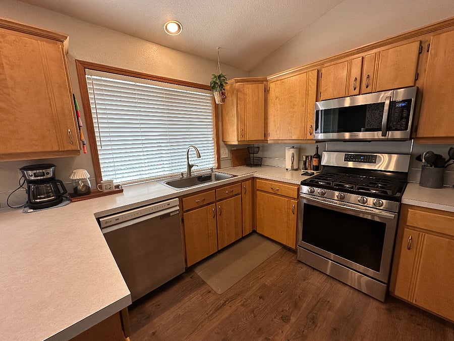 Kitchen with Samsung appliances