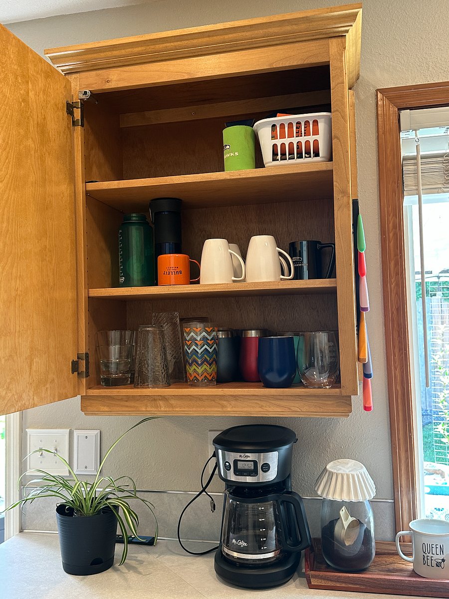 The kitchen is fully-appointed