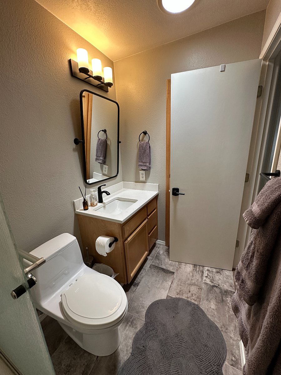 Hallway bathroom
