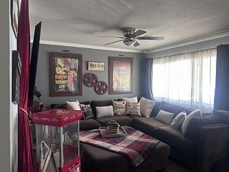 Media Room with 6-person Sectional