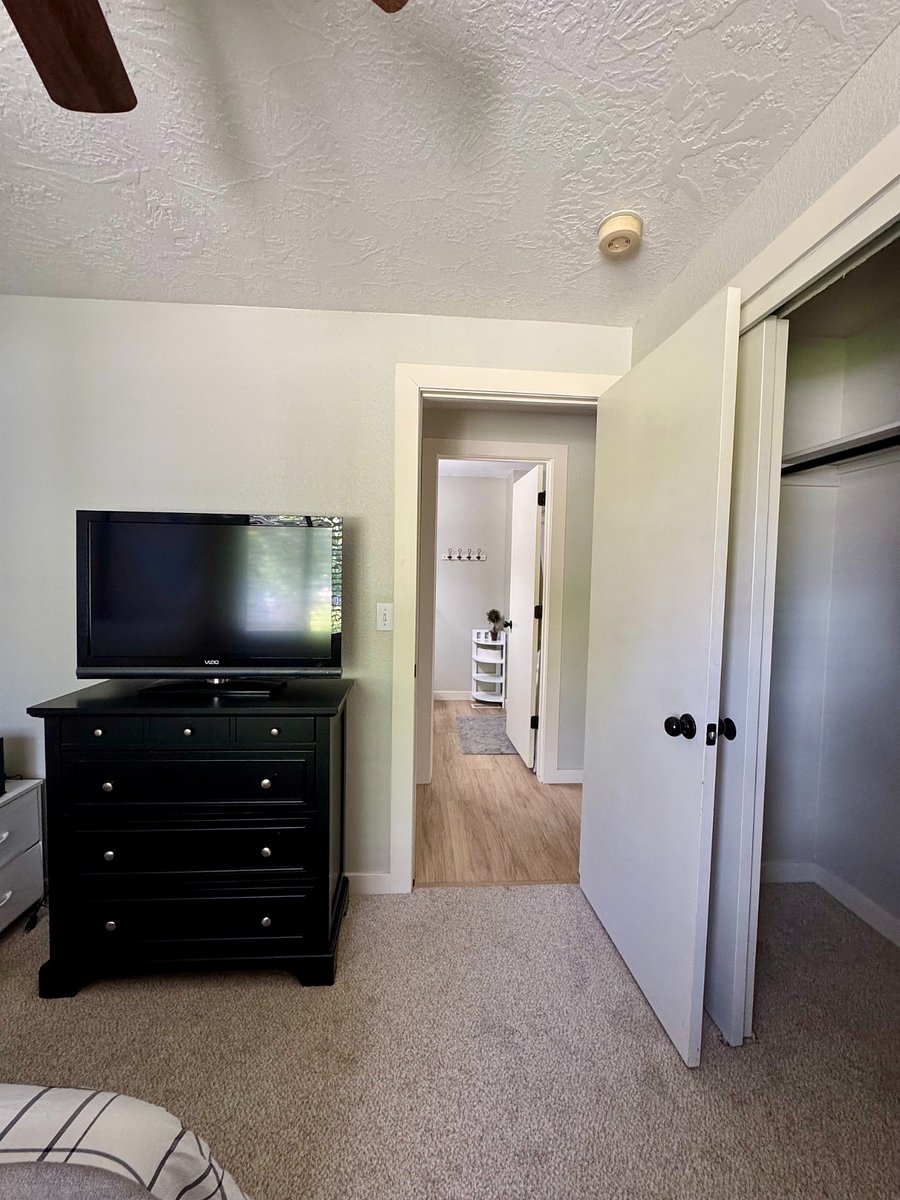 Bathroom is just across the hall