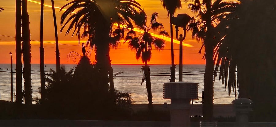 Sunsets from the balcony