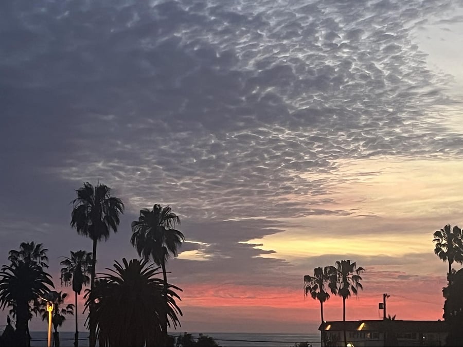 Ocean views at sunset