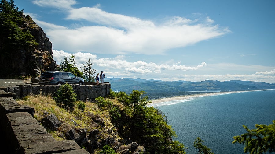View of Manzanita coastline