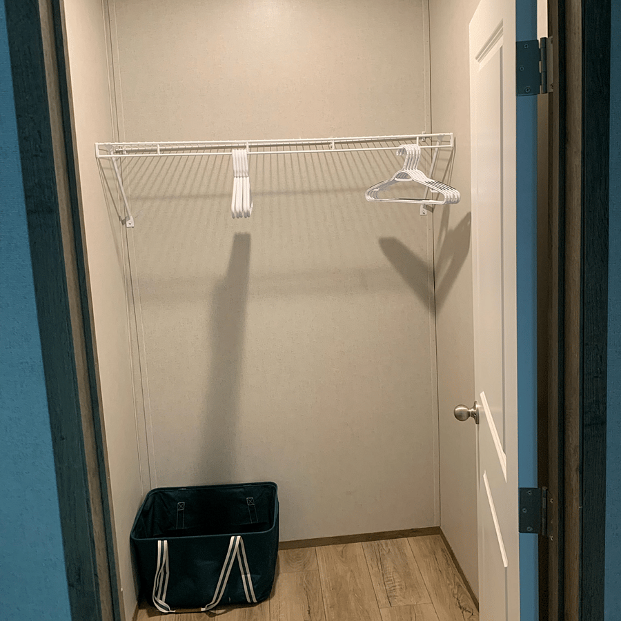 Closets in every bedroom.