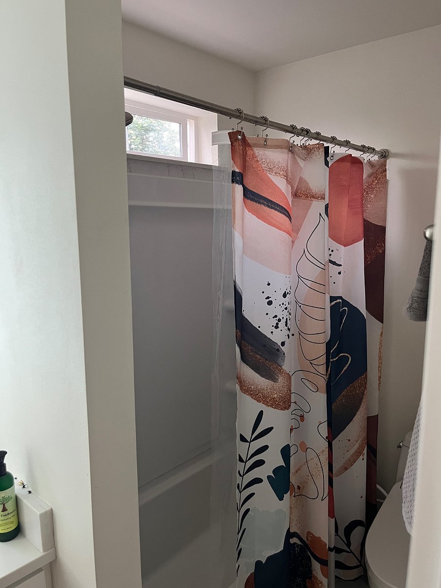 Full size shower and bathtub