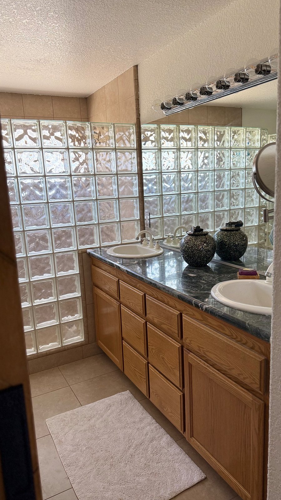 Bathroom with dual sinks 