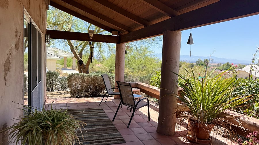 Patio with view