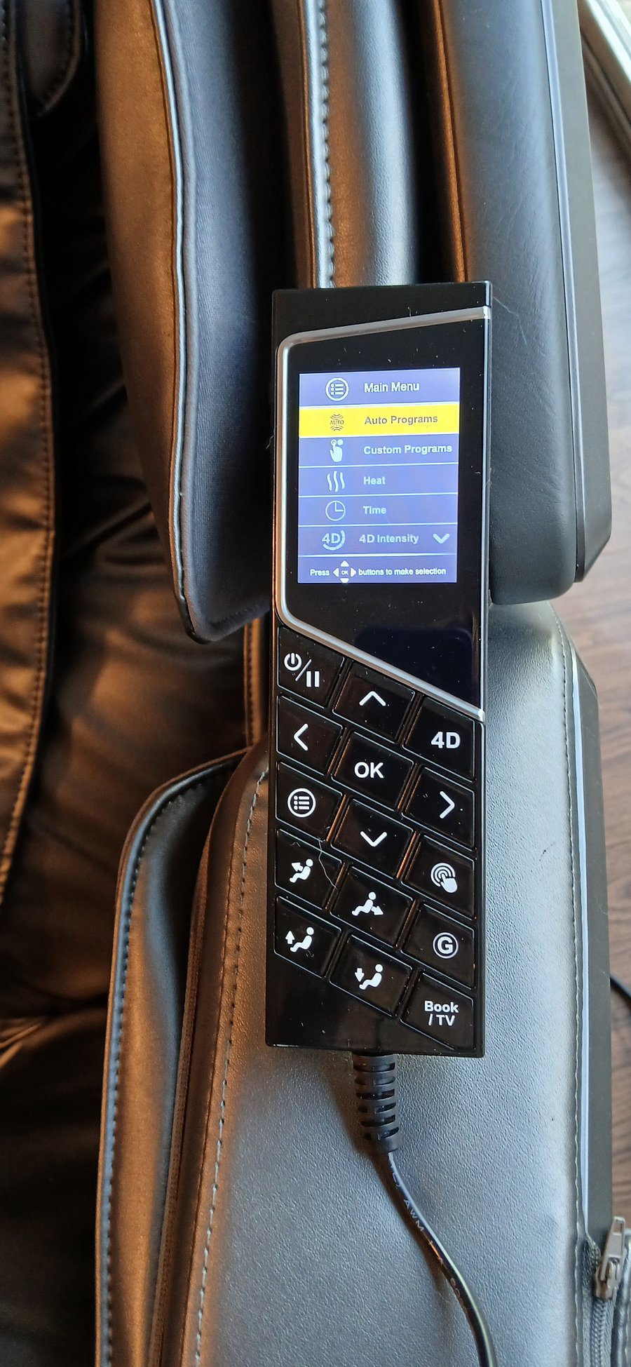 Comfier Massage chair custom setting options