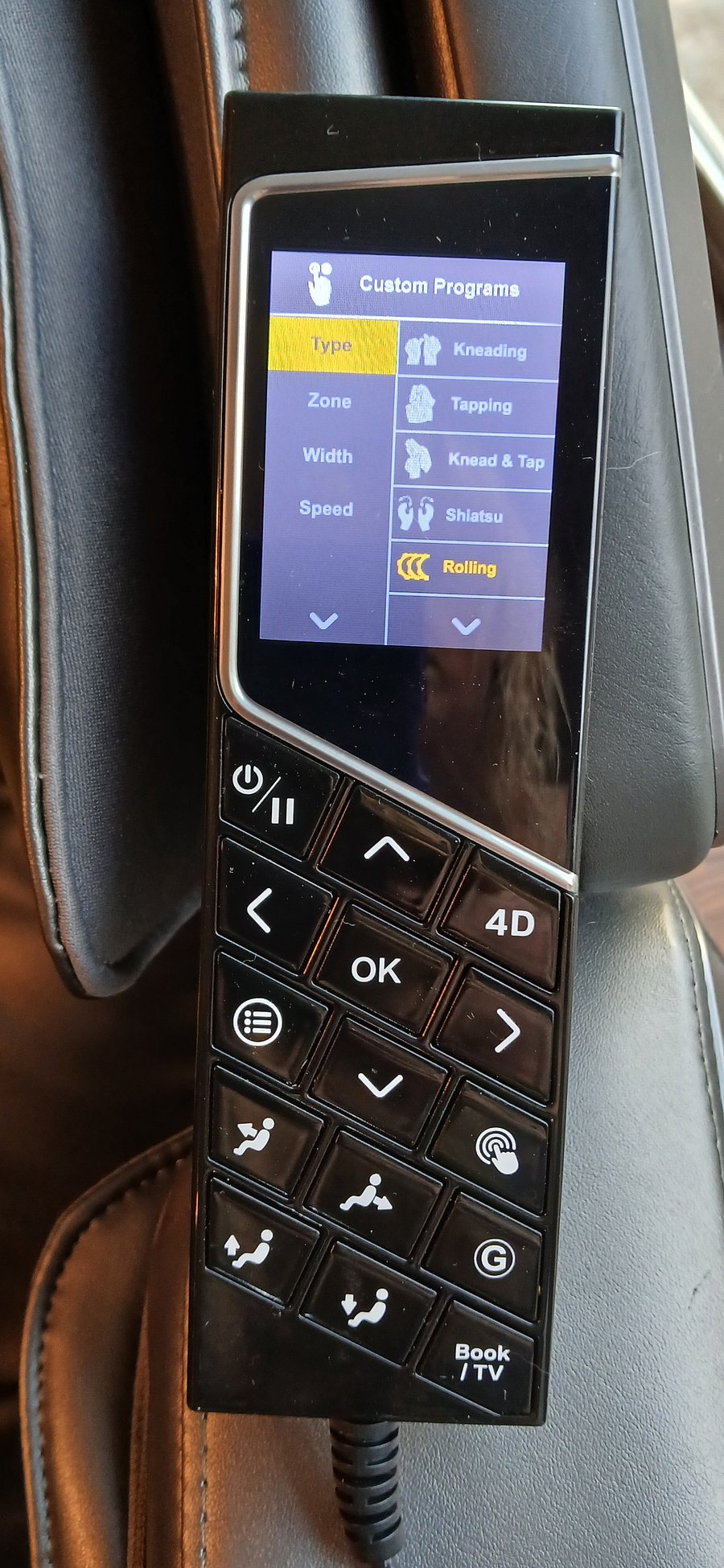 Comfier Massage Chair Auto Setting options