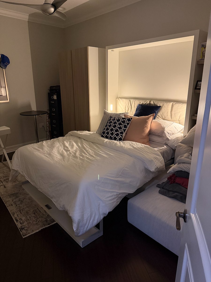 First floor office with Murphy bed set up