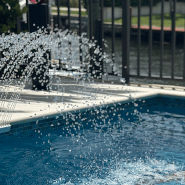 Water feature on my pool