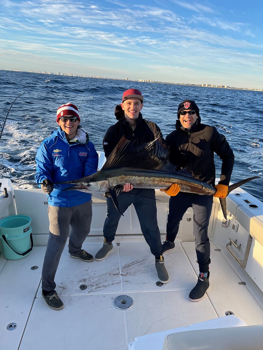 my sons and I caught this sailfish not far from Hillsboro Inlet ... a great memory that began by loading my boat up at the condo