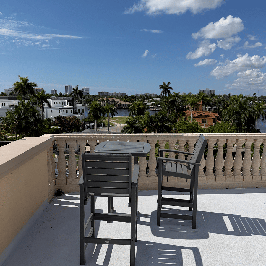 View from my rooftop looking straight across (SSE)