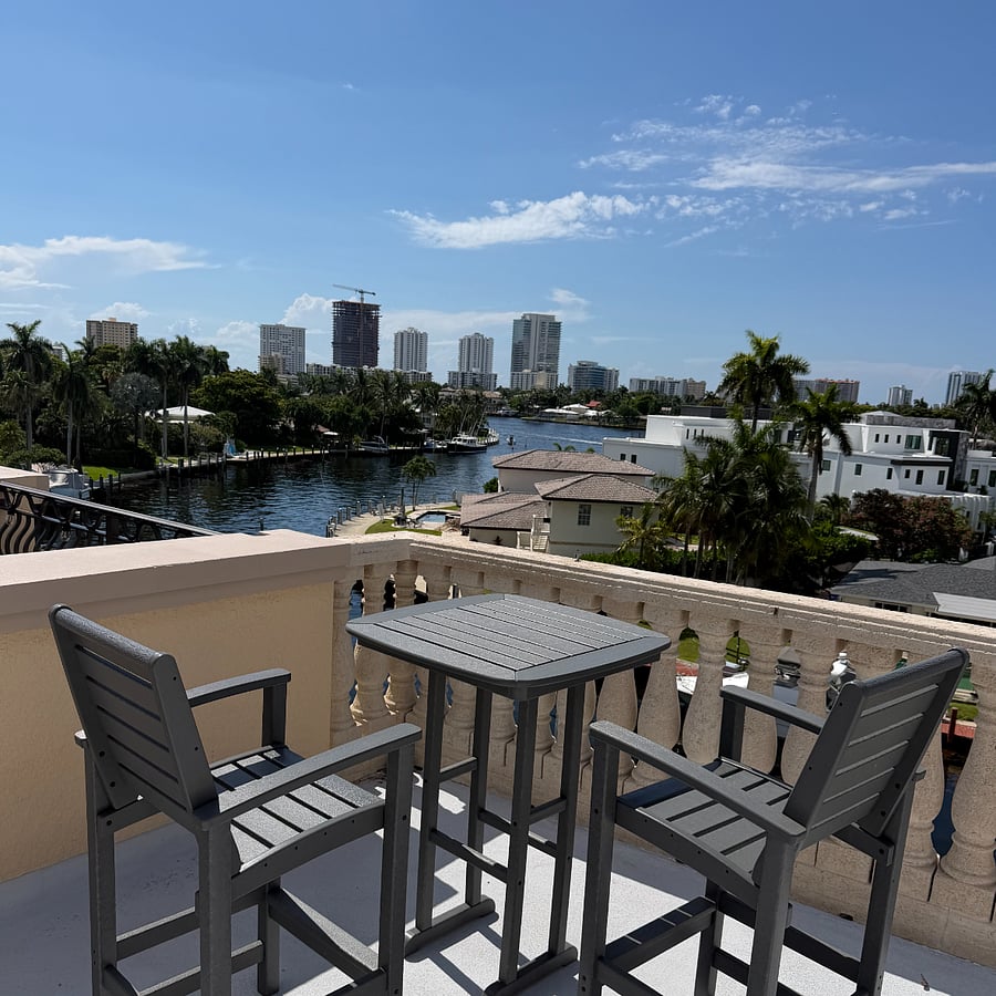 View from my rooftop looking 45* to left toward Atlantic Ocean