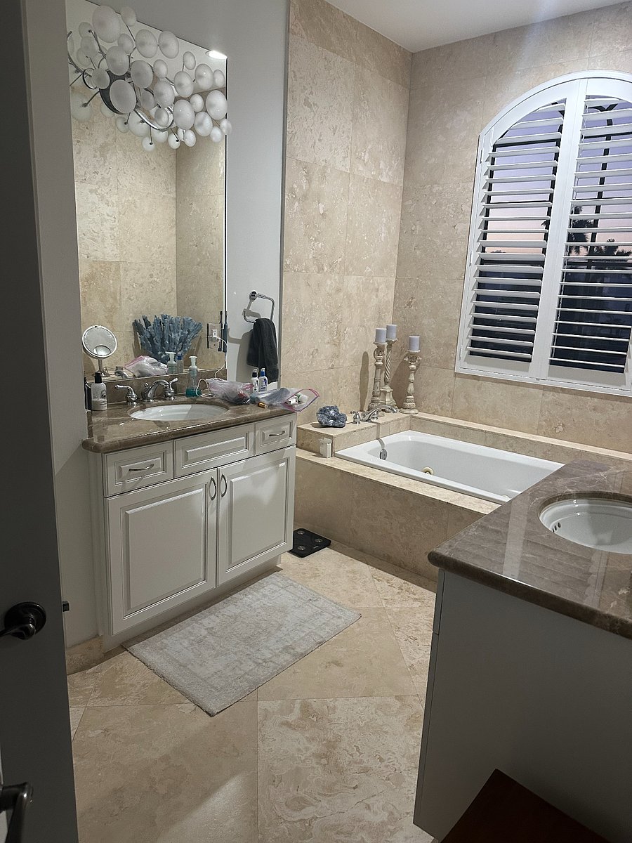 master bath (shower and toilet room with toilet and bidet opposite)