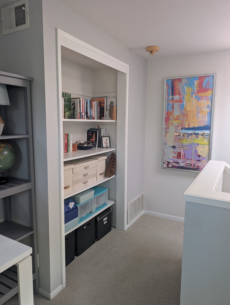 Bedroom / Study - built-in bookshelf (3rd floor)