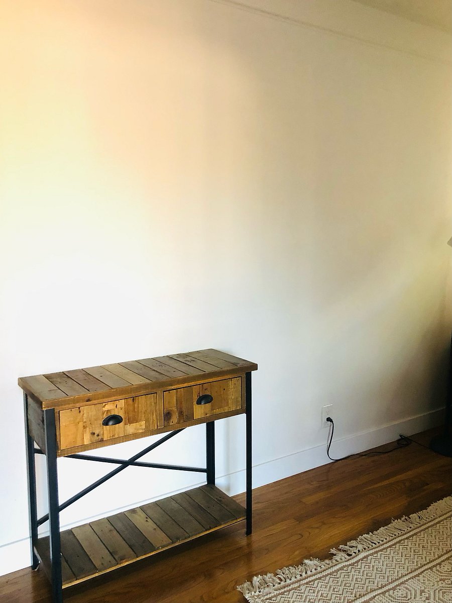 Desk and chair provided