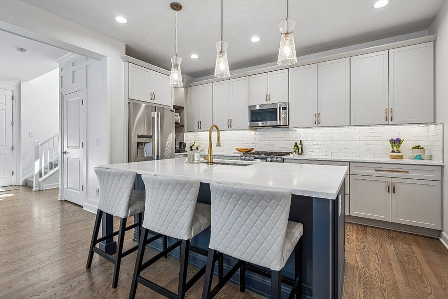 Large kitchen island
