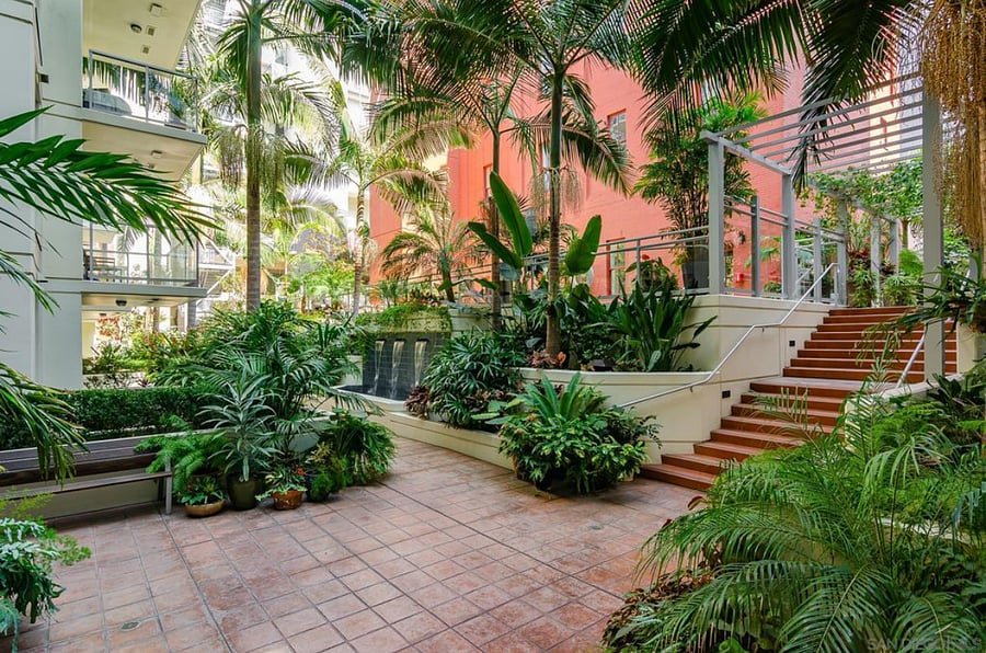 Open courtyard