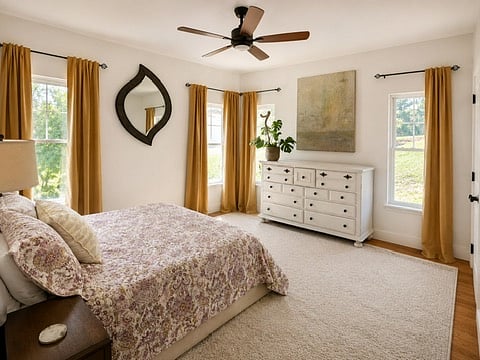 first floor primary bedroom