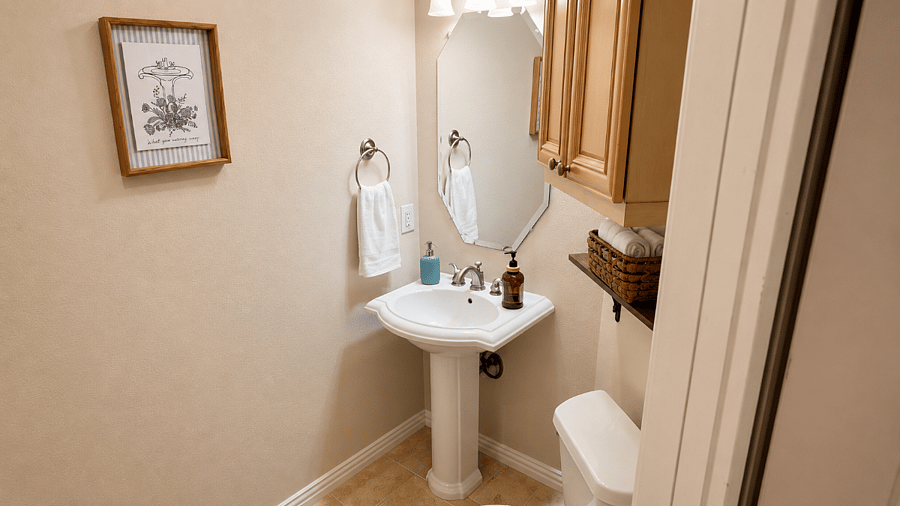 Second full bath  clean, private & ready. No waiting, no sharing.