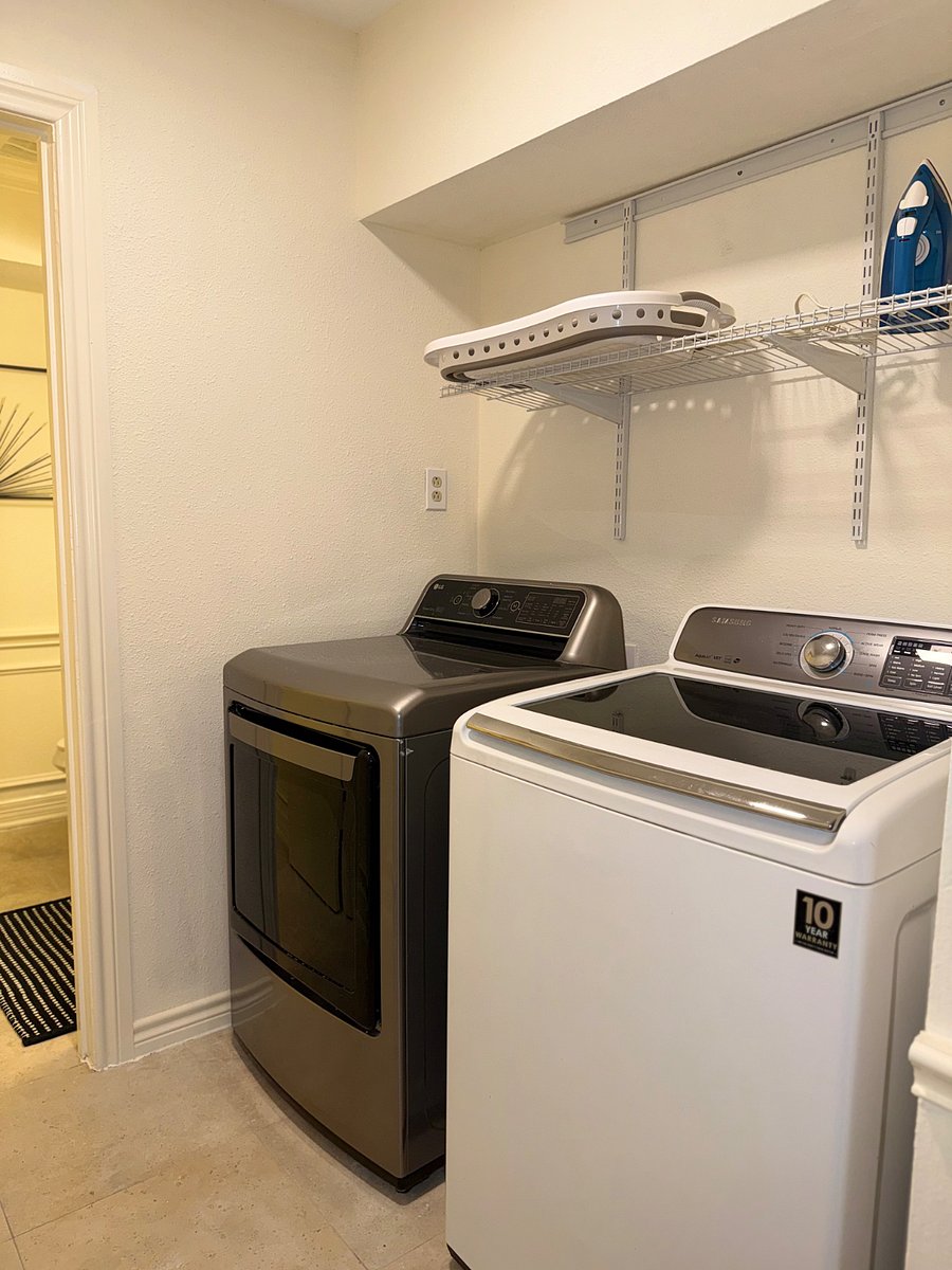 Full sized washer and dryer
