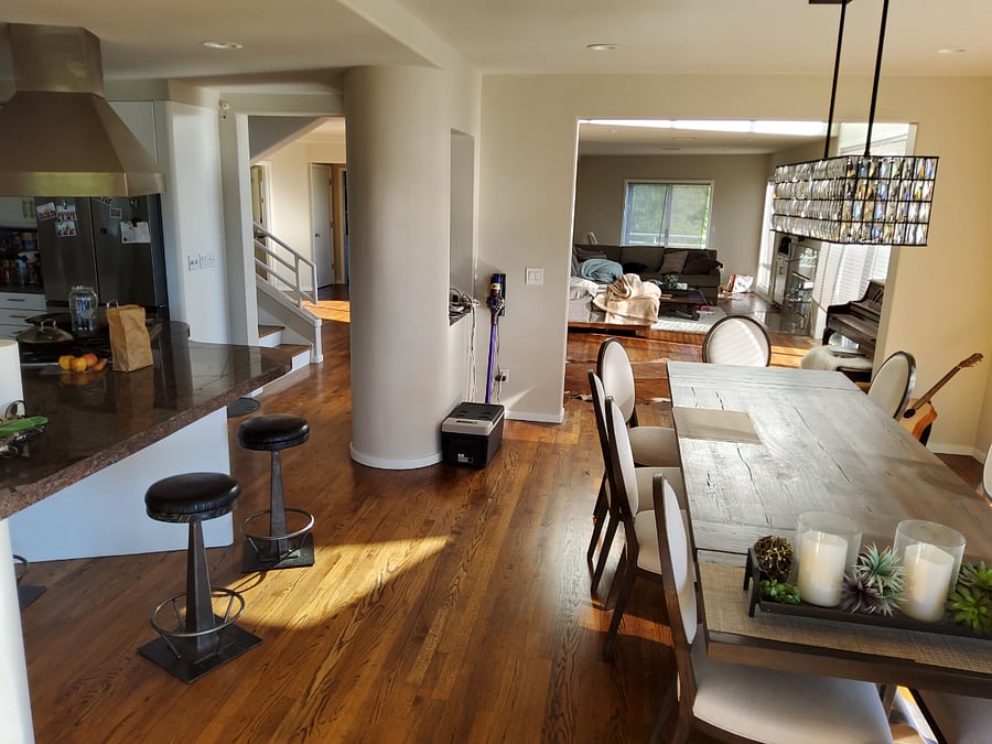 shared space, dining area kitchen