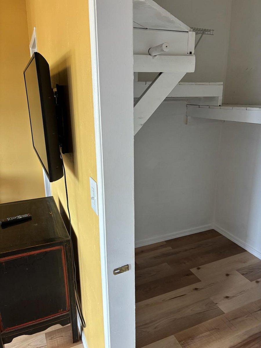 Walk-in closet.
