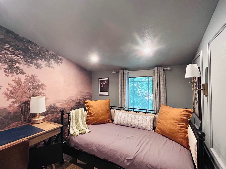 Completely private extra bedroom/office/creative space on same floor.