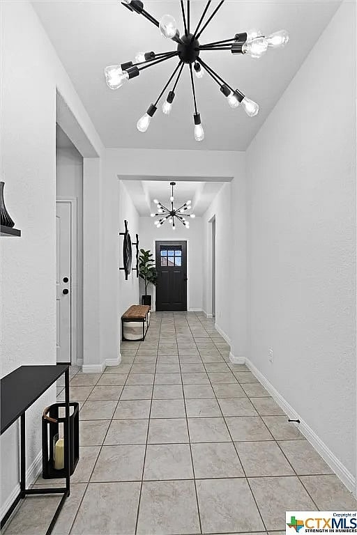 hallway entrance; pre-flooring updates