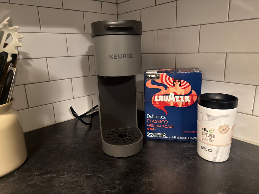 But first, coffee.