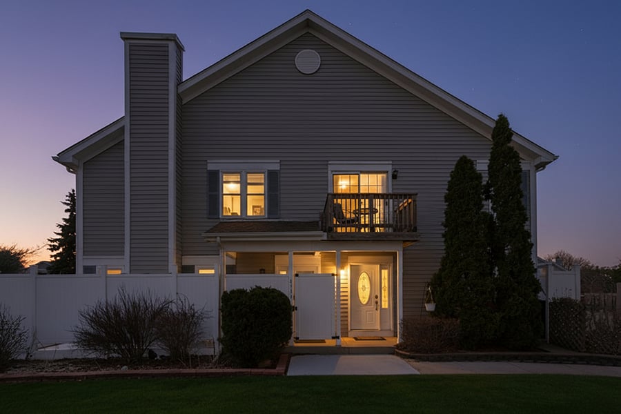 Private exterior entrance.