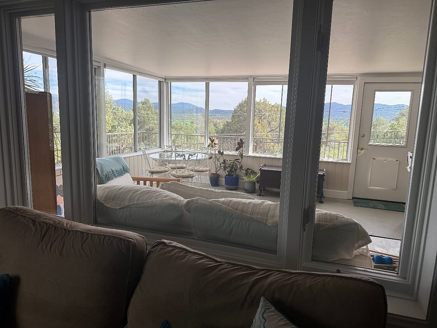 view from living room
