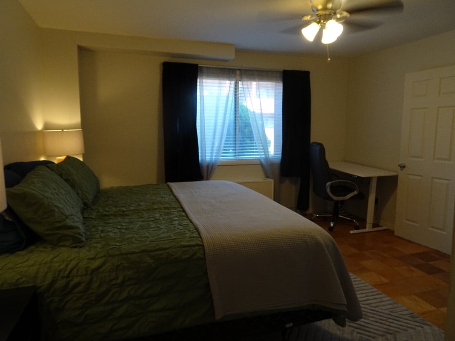 Desk inside bedroom