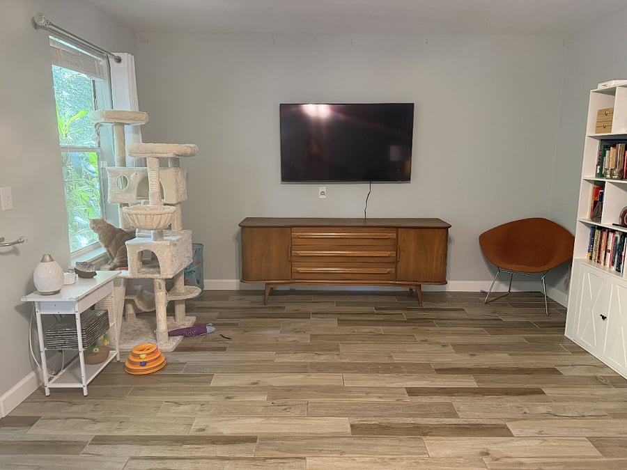 Living room with additional smart TV