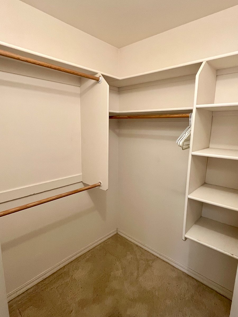 Primary bedroom closet #1