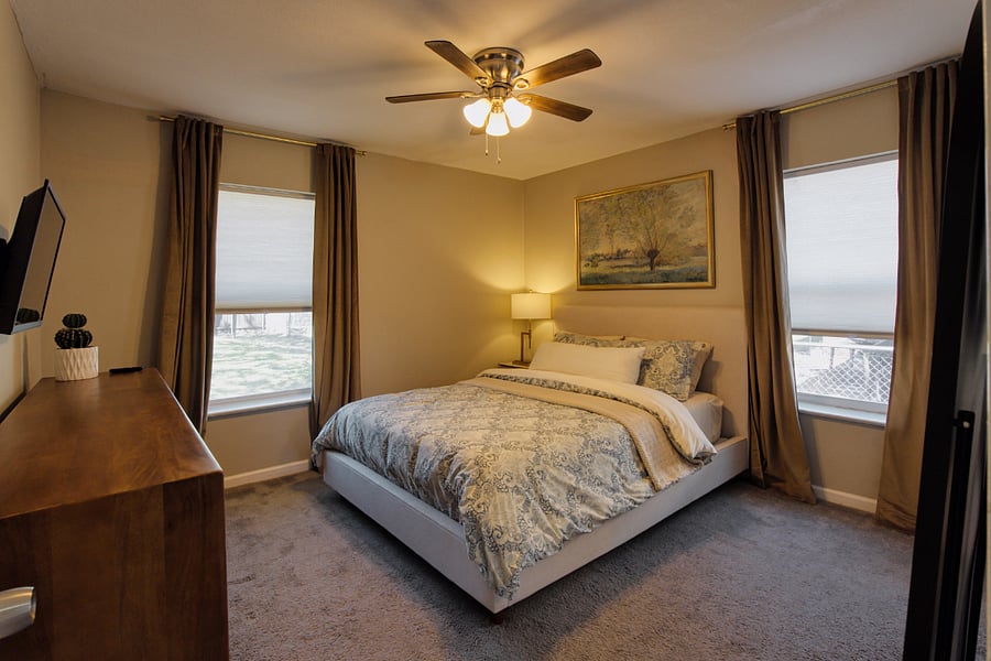 Bedroom with TV