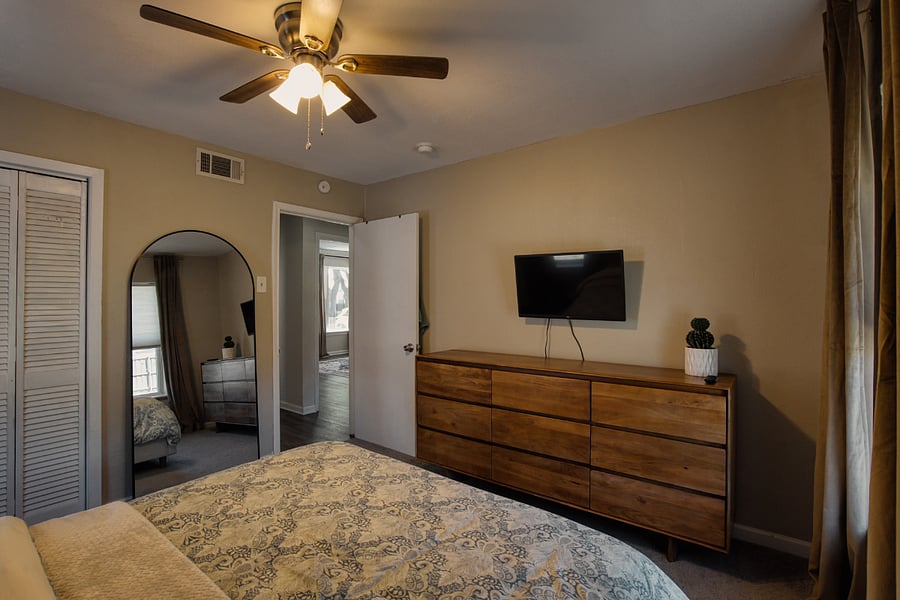 Bedroom with TV