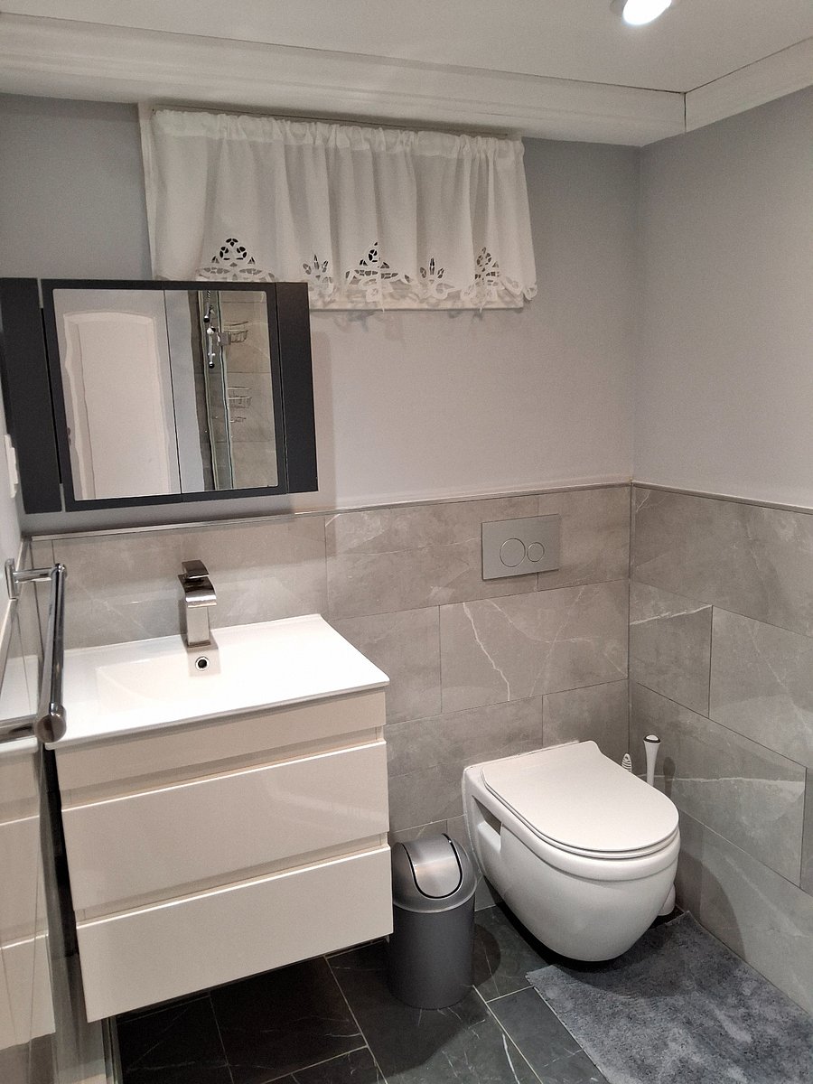 Bathroom sink area