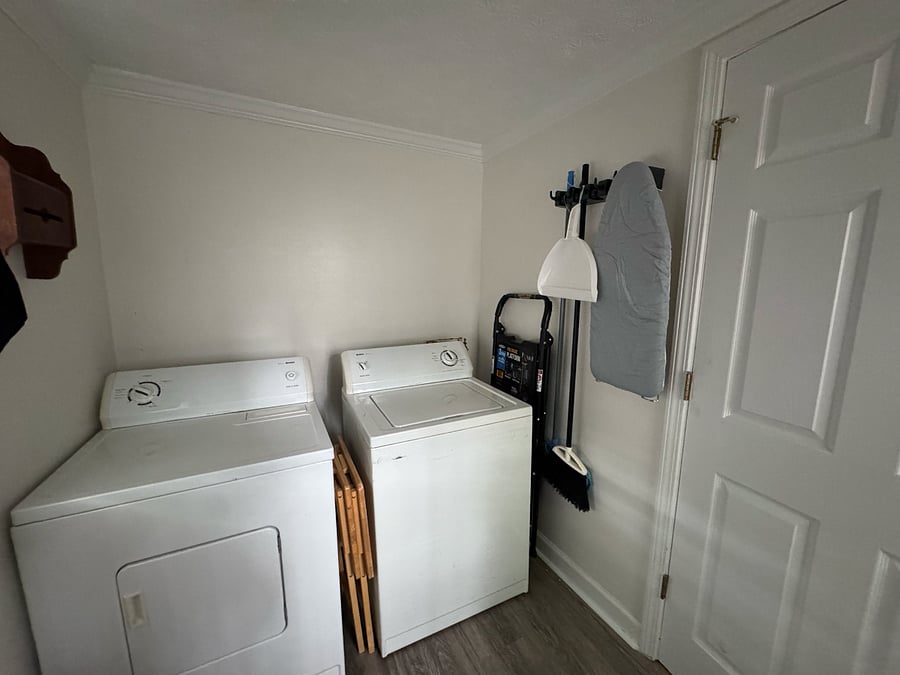 Downstairs Full Size Washer and Dryer 
