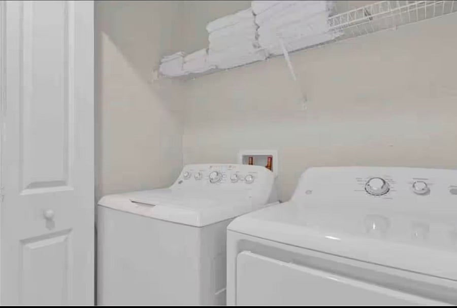 Free washer and dryer located on 2nd floor 
