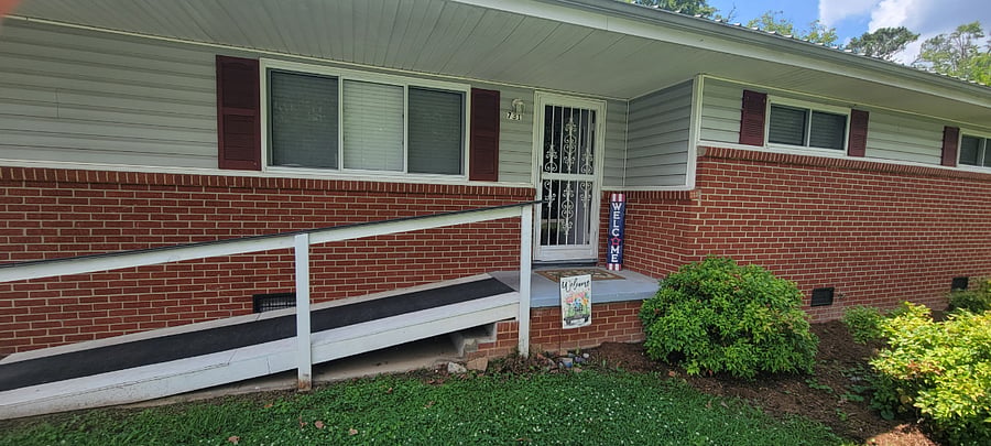 Ramp to front door