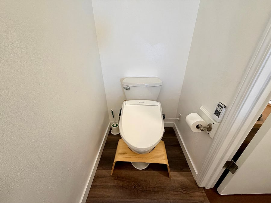 The Garden Grotto has a smart, heated bidet toilet seat.