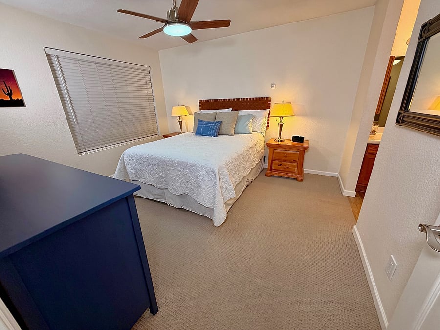 Master bedroom with attached bath