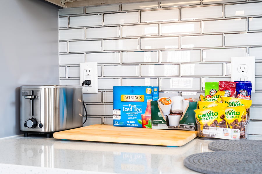 Enjoy a complimentary coffee, tea, and light snacks provided to help make your stay even more comfortable.