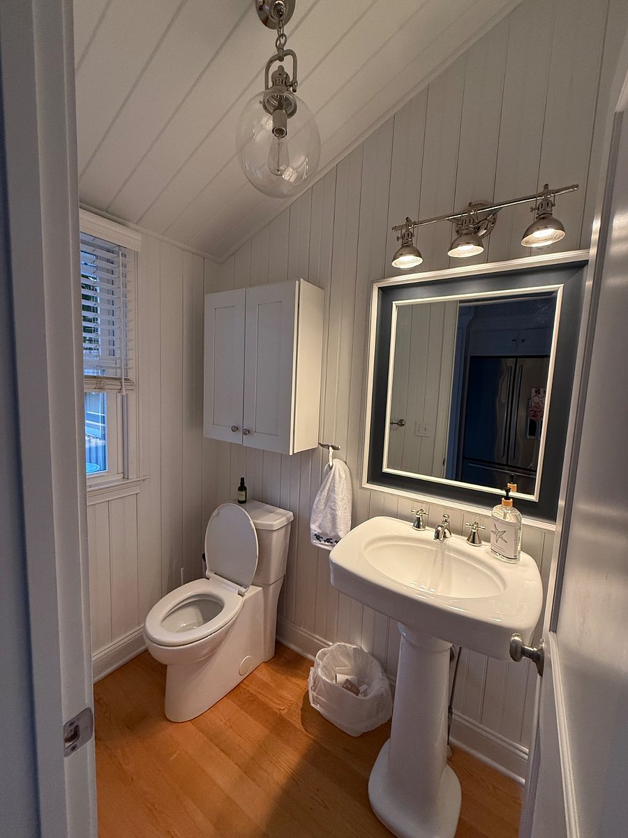 updated downstairs half bath