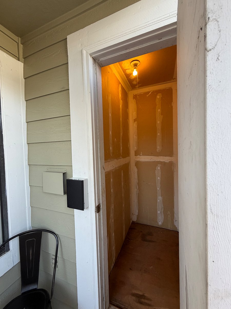 Dedicated exterior storage unit for luggage, gear, and extended-stay essentials.