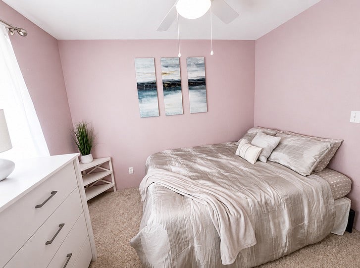 Bedroom with full size closet