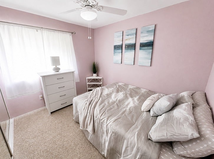 Bedroom with full size closet